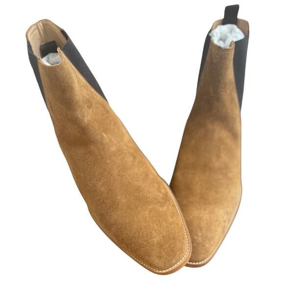 (43) NWT $495 The Kooples Brown suede leather Chelsea boots - Picture 13 of 13